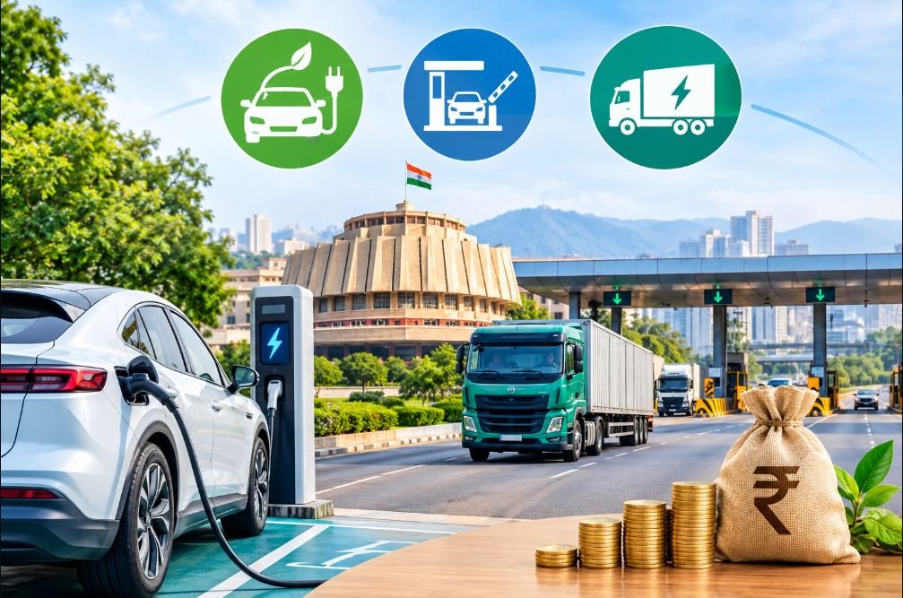 Maharashtra Approves ₹61.03 Crore for EV Incentives, Toll Exemptions, and Heavy Electric Vehicles
